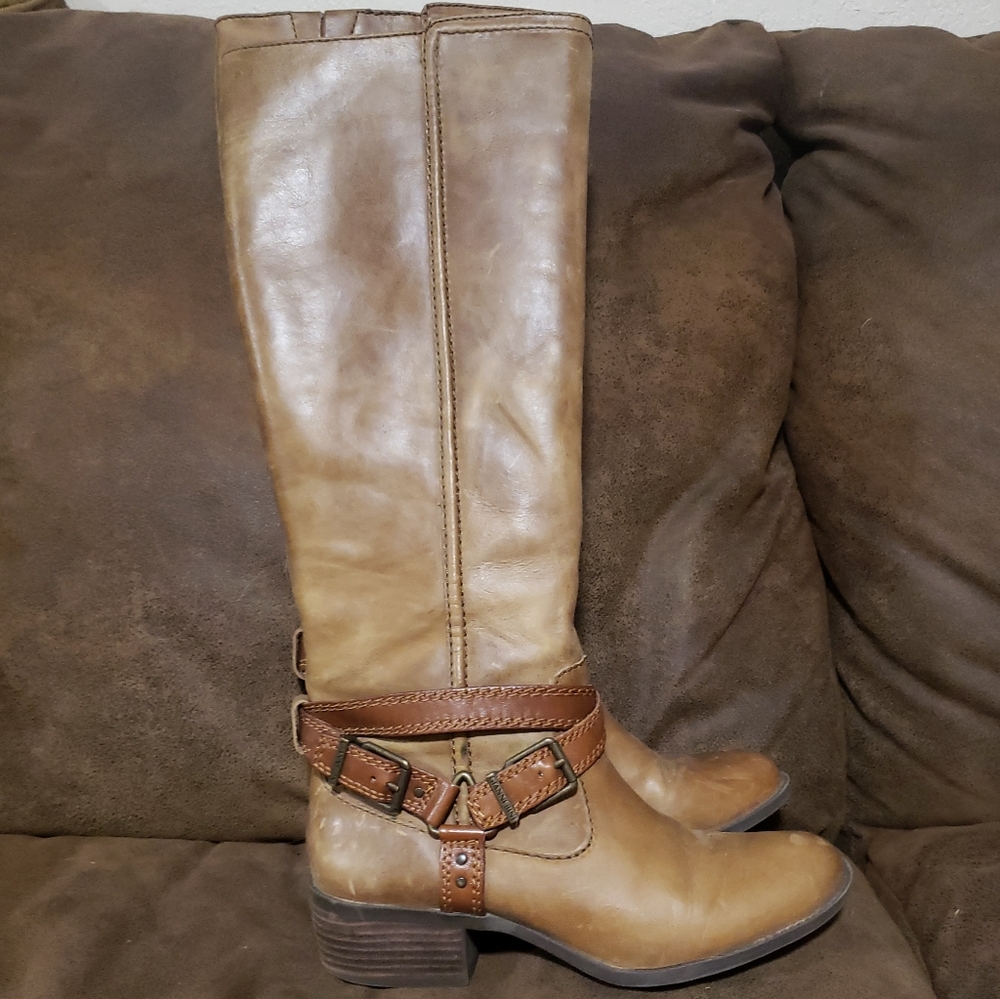 Gianni Bini Rizz leather riding boots